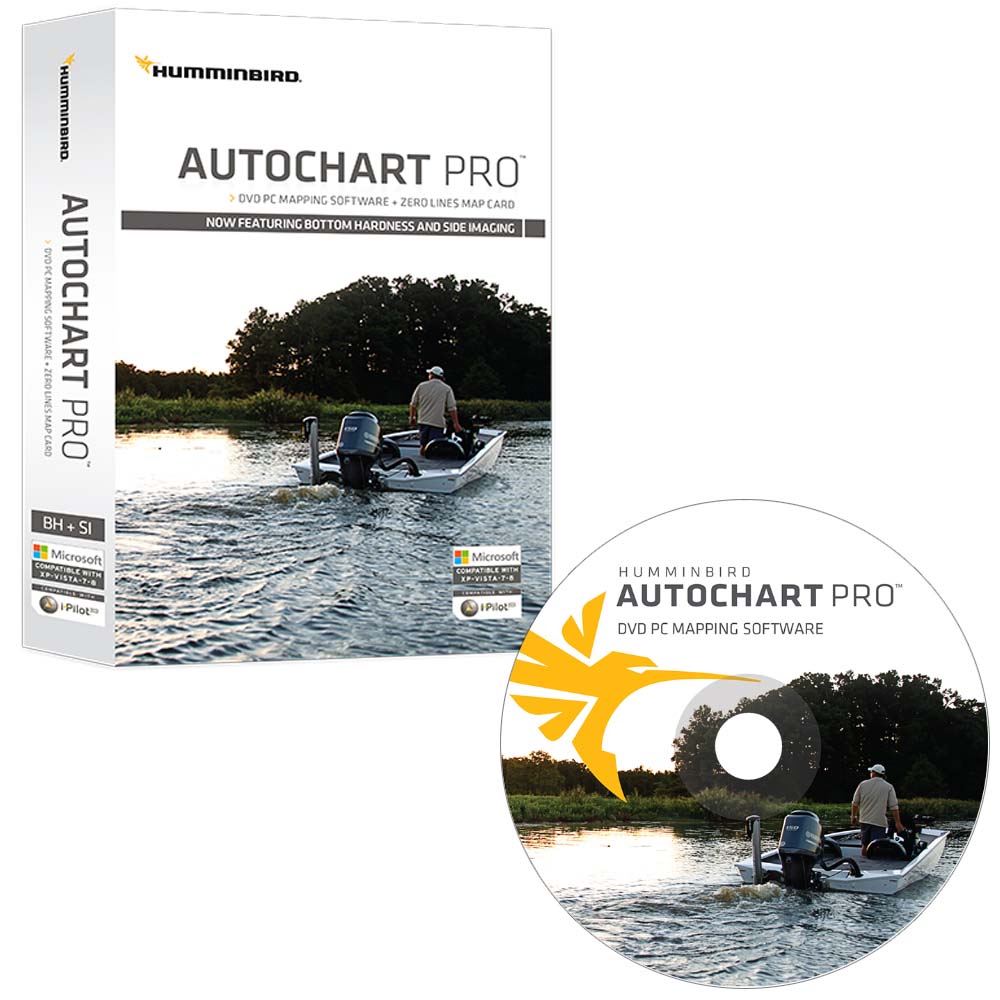 Humminbird AutoChart PRO Chart Card Custom Lake Mapping Software