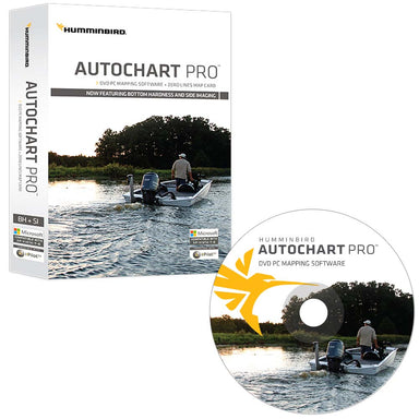 Humminbird AutoChart PRO Chart Card Custom Lake Mapping Software