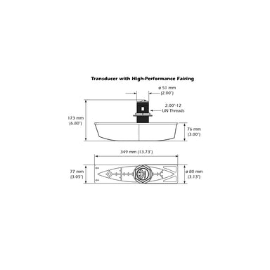 Airmar B785C-M Transducer CHIRP Thru-Hull 600W - View 2