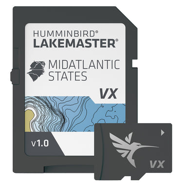 Humminbird LakeMaster VX Chart Card Mid-Atlantic States