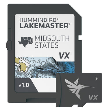 Humminbird LakeMaster VX Chart Card Mid-South States