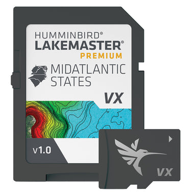 Humminbird LakeMaster VX Chart Card Premium Mid-Atlantic