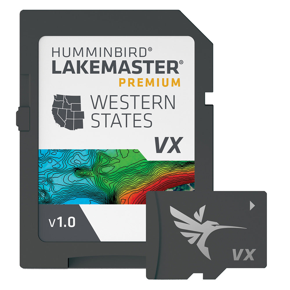 Humminbird LakeMaster VX Premium Chart Card Western States