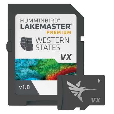 Humminbird LakeMaster VX Premium Chart Card Western States