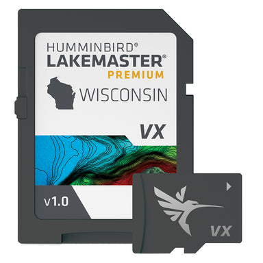Humminbird LakeMaster VX Premium Chart Card Wisconsin